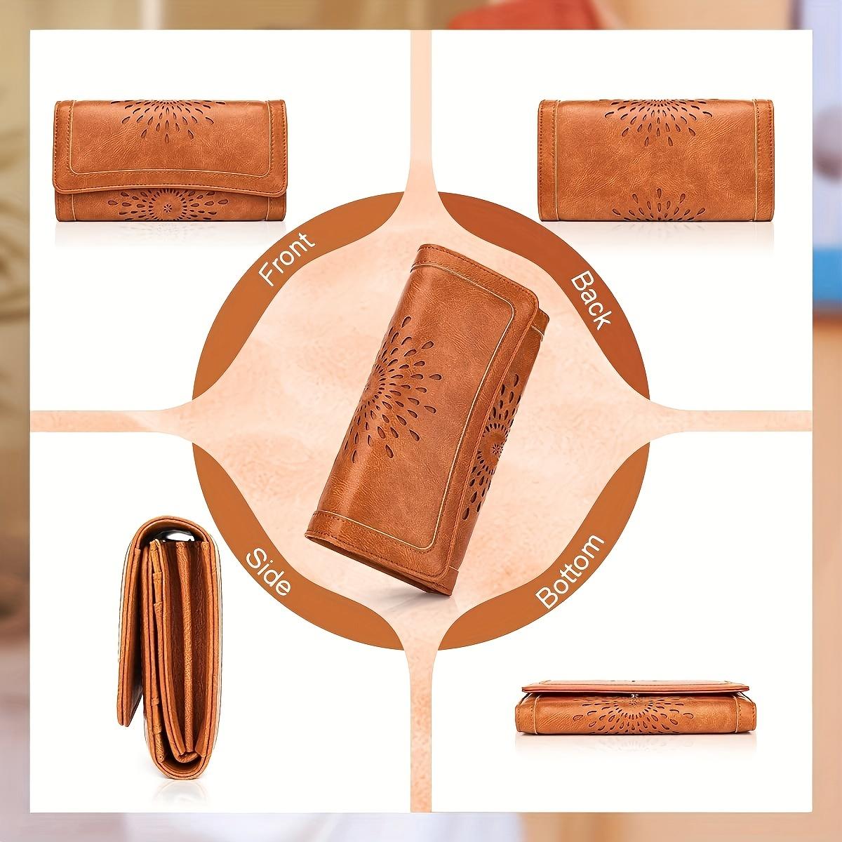 Винтажный кошелек с блокировкой RFID — фото 5