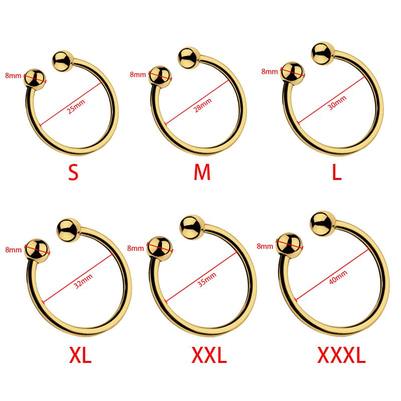 2 Perlen zum Öffnen von Penisringen aus Metall, Bondage-Cockring hinter der Eichel, Bondage-Schwanz, Verzögerung der Ejakulation, erotisches Sexspielzeug für Männer, Shop