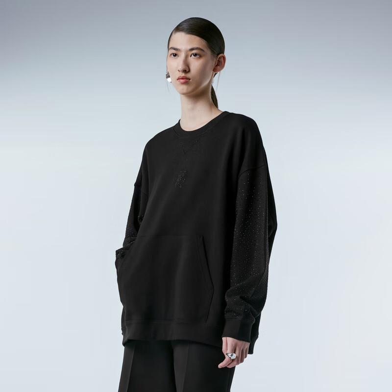 

JNBY 2024 Spring Collection Loose-Fit Rhinestone Sweatshirt S