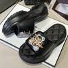 2023 Women's Fashion Thick-Soled Heightening Non-Slip Slippers for Indoor & Outdoor Winter Wear