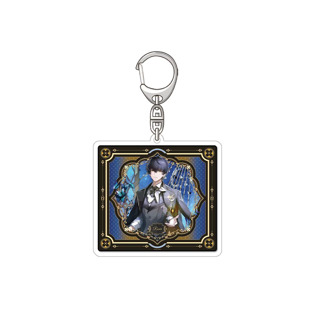 

Wuthering Waves Rover Brant Phoebe Carlotta Official HD square Acrylic Keychain Bag pendant anime goods Bag Charm Fans Gifts 6 cm