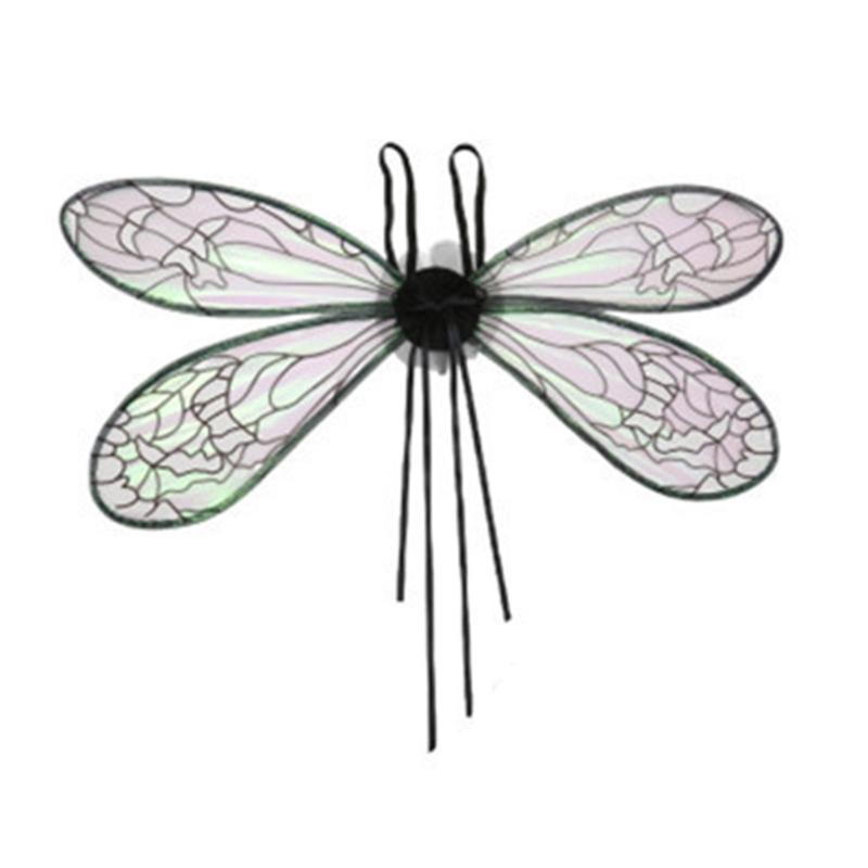 Dress Up Cicada Wing Light Up Dragonflies Wing Halloween Costume Wing LED Elves Wing Princess Wing for Women Girls Teens