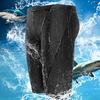 Badeshorts für Herren, wasserdicht, schnell trocknend, hohe Elastizität, mittlere Taille, weich, atmungsaktiv, einfarbig, Badehose in Übergröße