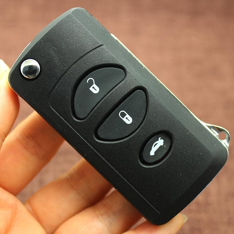 2 3 4 Knapper Bil Nøkkelfri Inngang Fjernkontroll Nøkkelhus Fob Etui for Chrysler Voyager Cruiser for Dodge Ram Dakota for Jeep Cherokee
