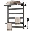 Wall Mounted Electric Heated Towel Rail Bathroom Towels Rack Stainless Steel Towels Heater Aesthetic Towel Dryers with Shelf