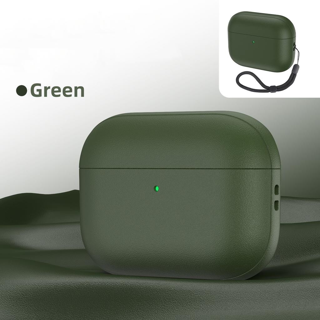 for AirPods Pro 3 Case Leather Texture Full-Body Protective For Airpods Pro 3rd Generation Case Cover with Lanyard & Cleaner Kit