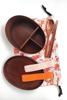 KXLCGYK Lightweight Bento 700ml Single with Cherry Blossom Drawstring Wooden Spoon and Natural Lacquer for and Students Box, Capacity, Oval, Tier,