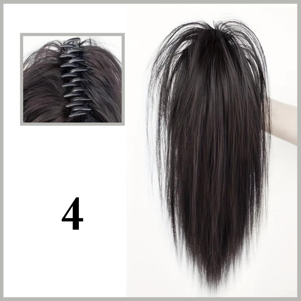MISSQUEEN Sintetico Nero Mezza Coda di Cavallo Cascata Coda di Cavallo Artiglio Dei Capelli Clip Parrucchino Per Capelli Coda di Cavallo per Le Donne Uso Del Partito