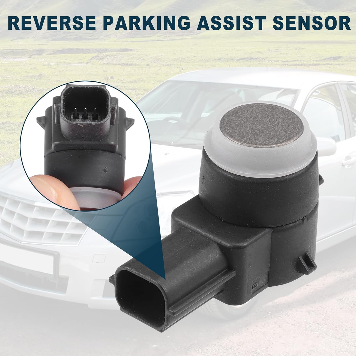 Reverse Parking Assist Sensor for Cadillac DTS 2004-2009 | Front Rear Bumper Parking Assist Sensor 1 Pcs