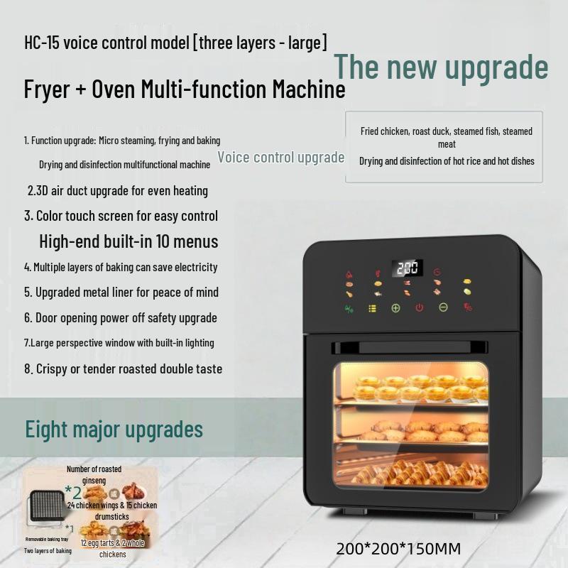 2025 Compact 3-in-1 Air Fryer & Microwave Oven