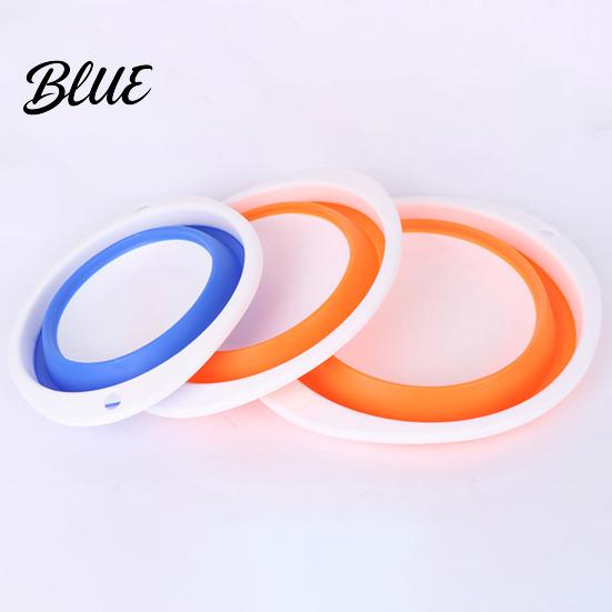 Heavy Duty Bait Basin Foldable Silicone Fishing Basin Collapsible Lure Bowl Easy Carry Holder Portable Mixing Bucket Container Outdoor Angling