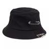 Hat summer breathable pin ring iron ring bucket hat men basin hat sunscreen sunshade bucket hat women