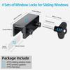 1-10Pcs Window Sliding Door Lock Sliding Sash Stopper Cabinet Locks Straps Doors Security Anti-theft Lock Baby Kids Child Safety