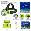 Green Diving LED Headlights Waterproof Portable Lighting New High Battery Life