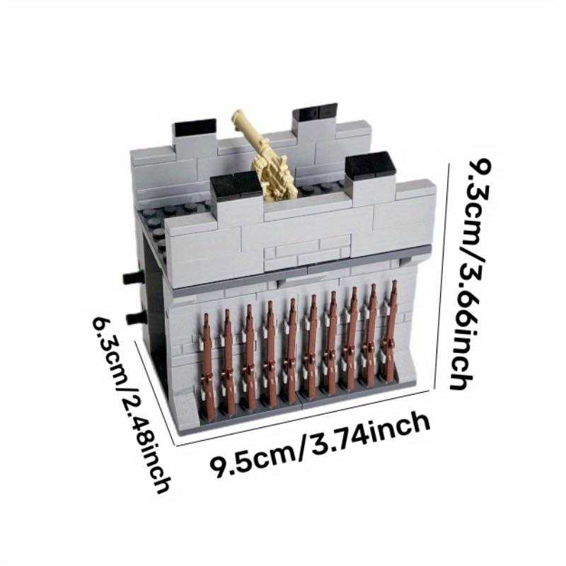 MOC Militär-Bausteine, WW2-Technikwände, Waffenbausteine, Konstruktionsspielzeug für Jungen ab 3-6 Jahren, Geburtstagsgeschenk