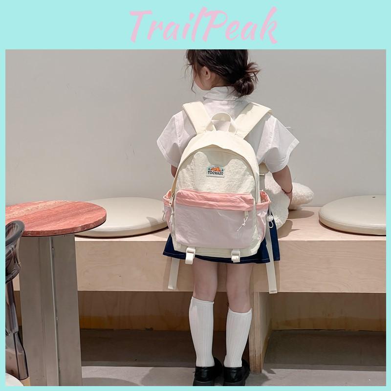 Kids Preschool Backpack With Nylon Material And Curved Shoulder Straps For School And Travel