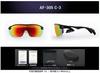 Sportsonnenbrille SCHWARZ MATT mit abnehmbarem Schweißband vorne neue Seitenblenden Nasenpolsterlos AF-305 C-3 Bügel, Polster, Glas, Unisex.