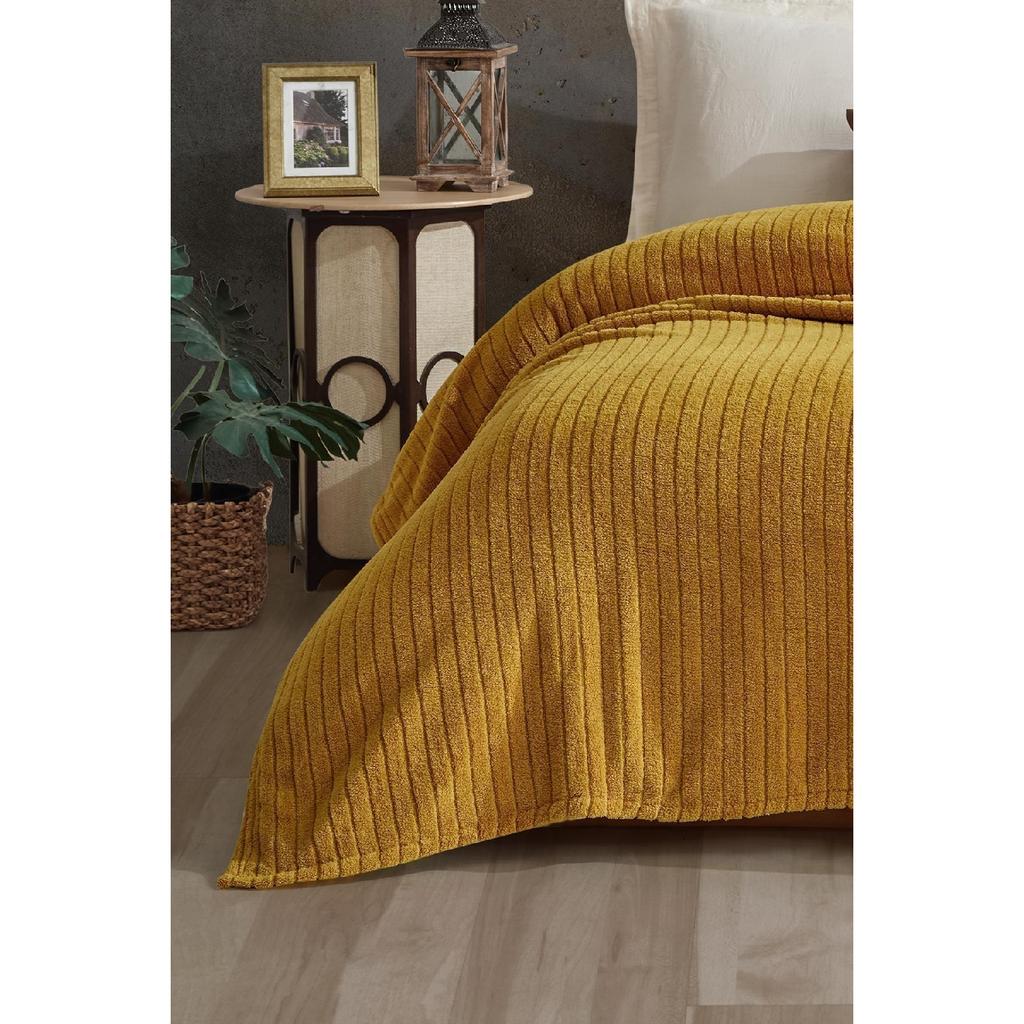 Bequem | Gestreifte Wellsoft-Einzeldecke