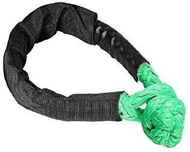 1PC 1/2inch X 22inch Synthetic Tape Rope Road Car Trailer Soft Shackle 38000 Pound Car ATV UTV SUV Recovery Tow Strap