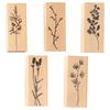 Vintage Grass Plants Stamp DIY Wooden Rubber Stamps for Scrapbooking
