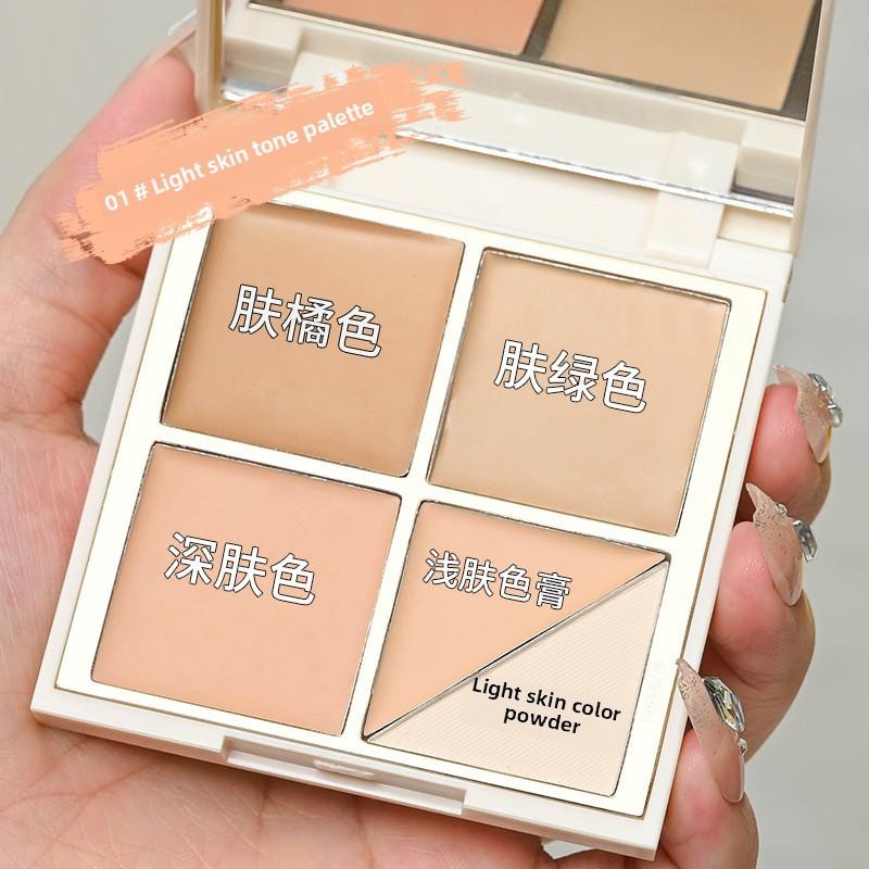 Concealer Facial Concealer Highlighter Concealer for Covering Acne Marks Tear Troughs Contouring and Concealer Tray