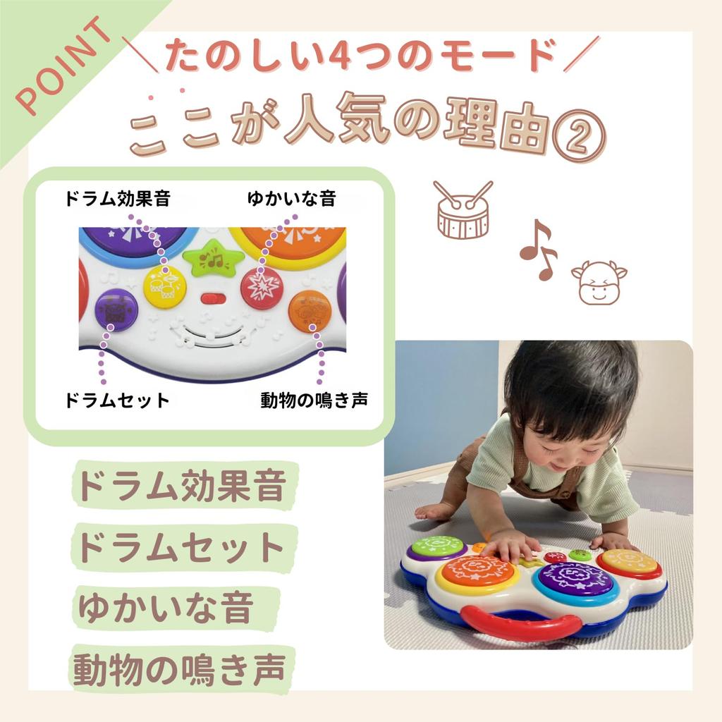 Toy Royal Baby Drum Playtime Toy for Babies and Kids Portable Music and Melody Function (Educational Toy/Nurturing Sensitivity) Long-lasting