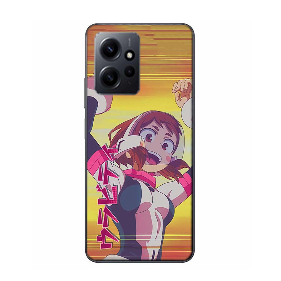 

1pc Ochako Uraraka Phone Case For Redmi 12 13C 14C 12C Note 14 13 Pro Plus 10 10A 10C 9 9A 9C 9T K70 K80 Pro 8 8A Clear TPU Redmi Note 13 5G