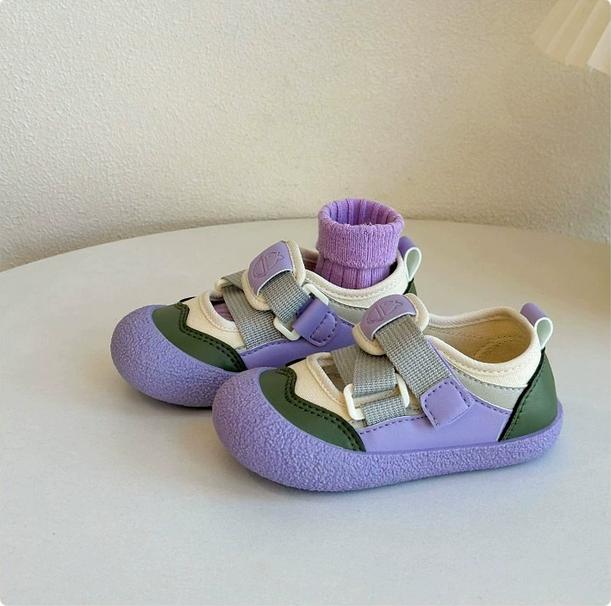 

Skate shoes for children, candy color, hairy toes, casual shoes for girls, anti-kick, flat, anti-slip, soft sole, trend, new col 24