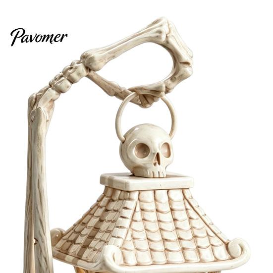 Unique Skeleton Gift for Goths LED Hand Lantern, Gothic Bone Table Lamp, USB Flameless Lamp Powered Spooky Decorative Light Halloween Party,