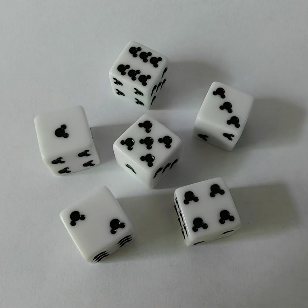 Mouse Ears Dice Set - Perfect for Christmas, Halloween, Thanksgiving, Birthday Gifts, Party Games & Themed Events Accessories.