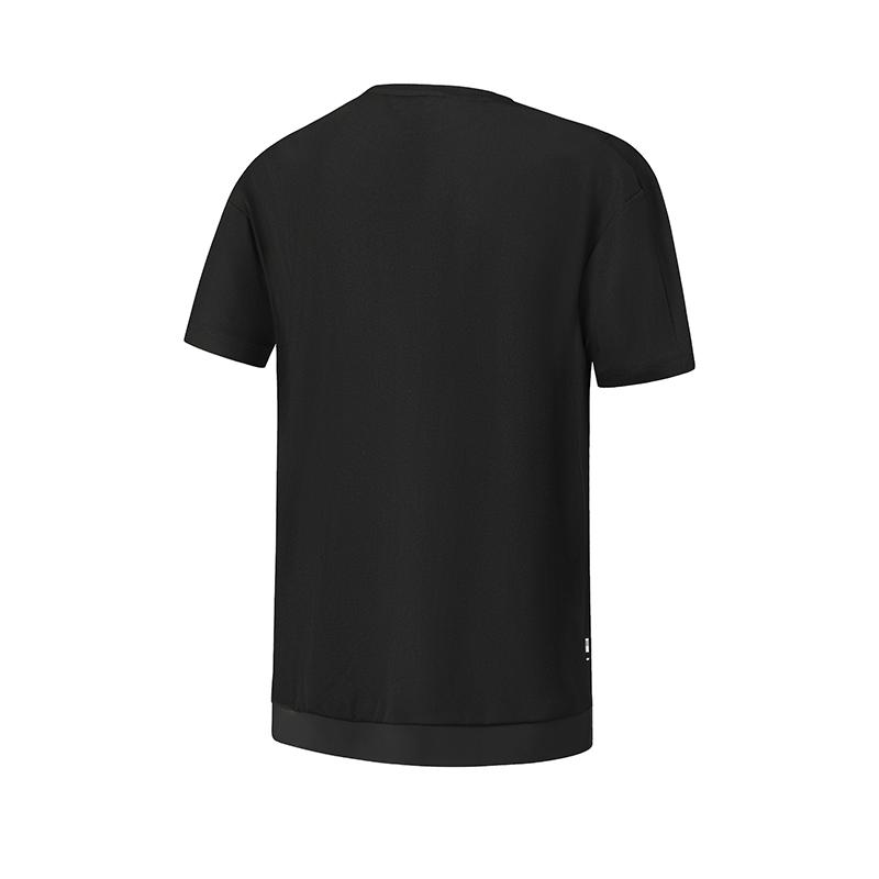Fila Golf Series Simple Solid Color Comfortable Moisture-Wicking Quick-Dry Sports Golf Versatile Short Sleeve T-Shirt Men Tops A11M625139FBK