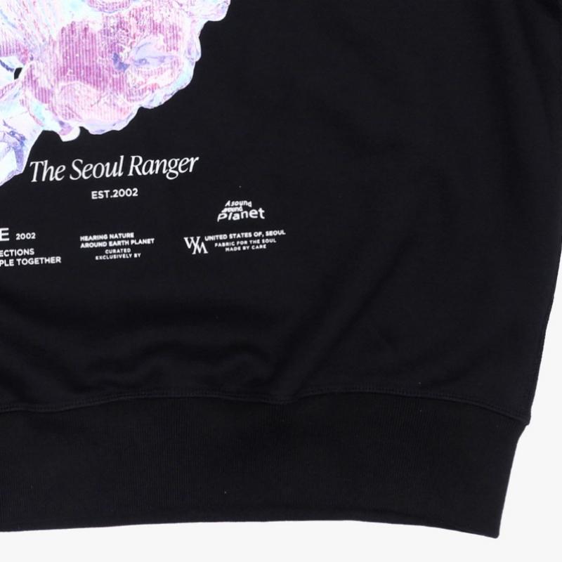 Wooyoungmi 3d Coral Back Logo Women Sweatshirt M251ts25 723b