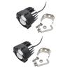 2pcs Motorcycles Led Headlight Dual Color Auxiliary Spotlight Fog Light Car Motos Accessories