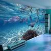 Cartoon 3d Wallpaper Creative Submarine World Marine Life Mural Bedroom Aquarium Living Room Wall Paper Home Decor