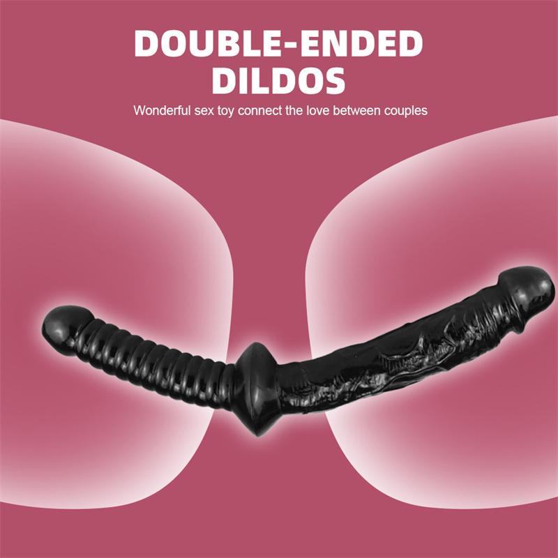 Double-headed Sword Oversized Rough Simulation Double-headed Phallus Lala Gay Sex Toys