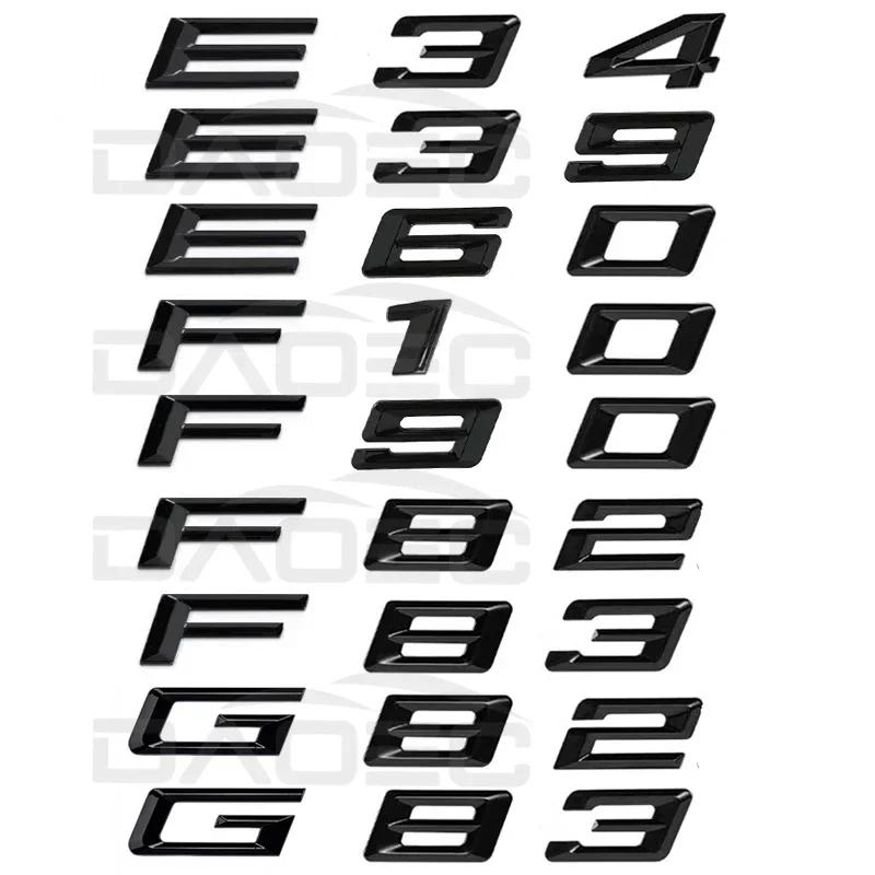 Car 3D ABS Trunk Letters Logo Badge Emblem Decals Styling Sticker For BMW M4 M5 E34 E39 E60 F10 F82 F83 F90 G82 G83 Accessories OT4