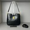 Leather Bucket Bag, Underarm Commuter Bag Soft 16, Large Capacity Single-shoulder Crossbody Bag