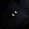 18K Gold-Plated S925 Sterling Silver Zirconia Mini Stud Earrings, Unisex Minimalist Cartilage Stacking Design.