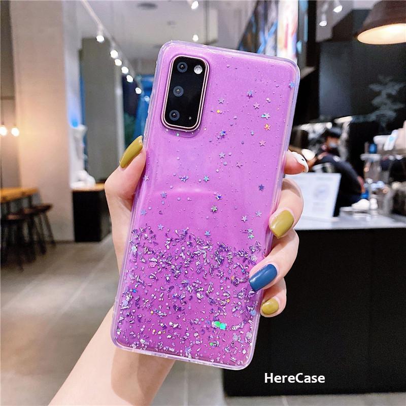 For Samsung Galaxy S20 FE Case Bling Glitter Cover Samsung A51 Note 10 20 Ultra A72 A52 A71 A70 A50 S20 Plus S 20 S20Fe S21 Case
