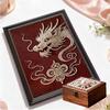 Perlen Drache DIY Diamant Malerei Kits 15.7x19.6 Zoll Edelstein Kunst Diamant Malerei Kits Ohne Rahmen für Erwachsene Geschenkidee Heim Wanddekoration