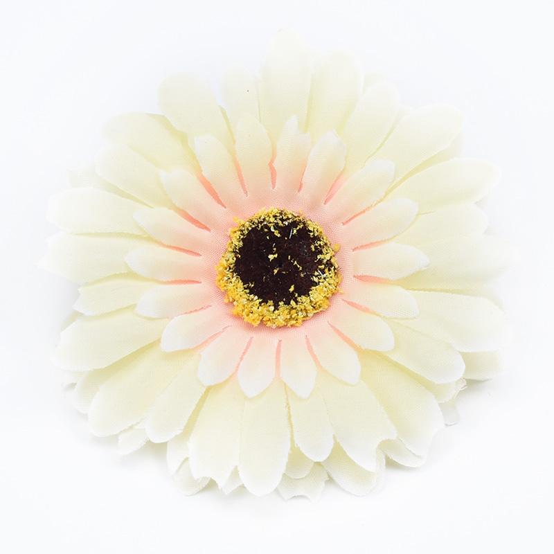 50/100 Stück Künstliche Blume Seiden-Gerbera Blume Wand Hochzeit Braut Accessoires Ausverkauf Scrapbooking Heimdekoration DIY Geschenke Box