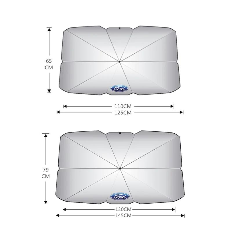 Car Sunshade Umbrella Car Front Window Sunshade Cover For Fords 2 3 4 5 MK 2 6 7 Ranger Fiesta Kuga Mondeo Fusion Taurus