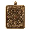 Authentic Brass Vajra Gawa Box: Retro Tibetan Tangka Art Piece