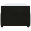 Bed Frame with Mattress Black 80 X 200 Cm Fabric
