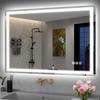 LED Mirror - Bathroom - 80x60cm - Bluetooth - Tempered Glass - Dimmable