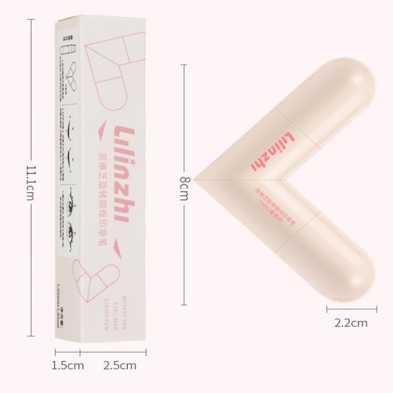 Double Head Rotatable Eyeliner Stamp Integrated Eyeliner Stamp Precise Outline Signet Long-Lasting Eyeliner Liquid Pen Cosmetics