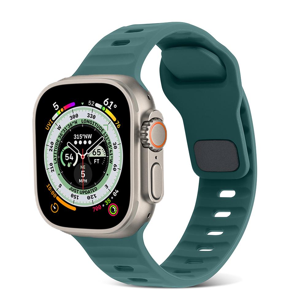Silicone Strap for Apple Watch Ultra 3/2/1 49mm 11/10 46mm 42mm Sport Wristband iWatch Series 9 8 7 6 5 SE 3 45mm 41mm 44mm 40mm