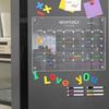 Magnetic Acrylic Dry-Erase Calendar-Clear Planner for Fridge, Ideal Kitchen Organizer for Home & Office with Marker Pen Included