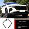 Auto Accessoires Geschikt voor Hyundai Tucson 2025 2024 2023 2022 Mistlicht Sierstrip Afdekking Voorste Mistlicht Wenkbrauw Spoiler (Koolstofvezelstijl) 2 STUKS ABS