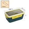 Portable Wheat Straw Bento Box: Insulated, Multi-Compartment, Japanese-Style, Microwave Safe for Office Workers & Students